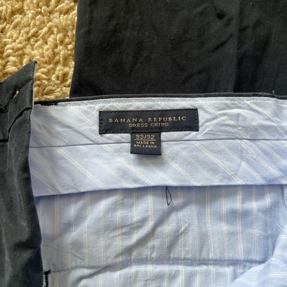 Banana Republic Men's Dress Chino Pants 33W 32L